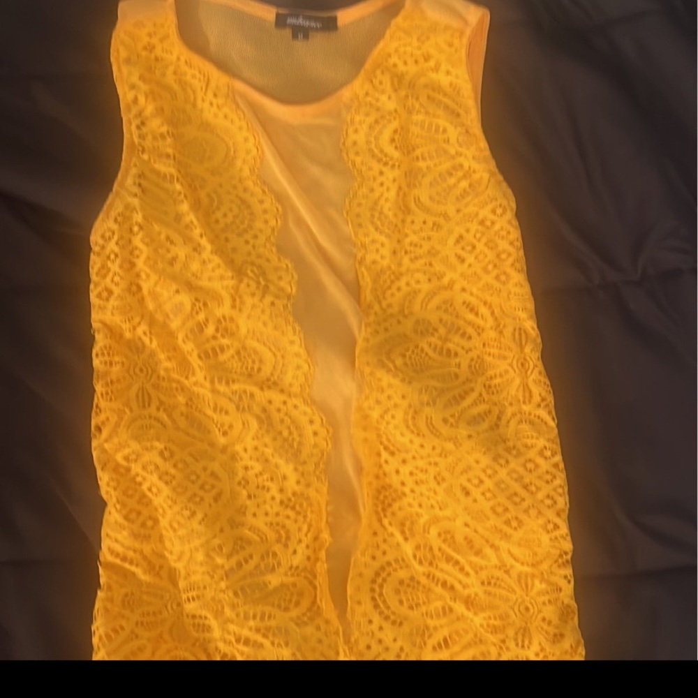 Yellow Body suit shirt